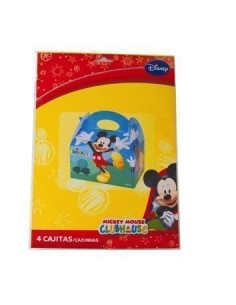 4 boîtes Mickey - de haute qualité, idéales pour le carnaval, les fêtes à thème et les événements spéciaux